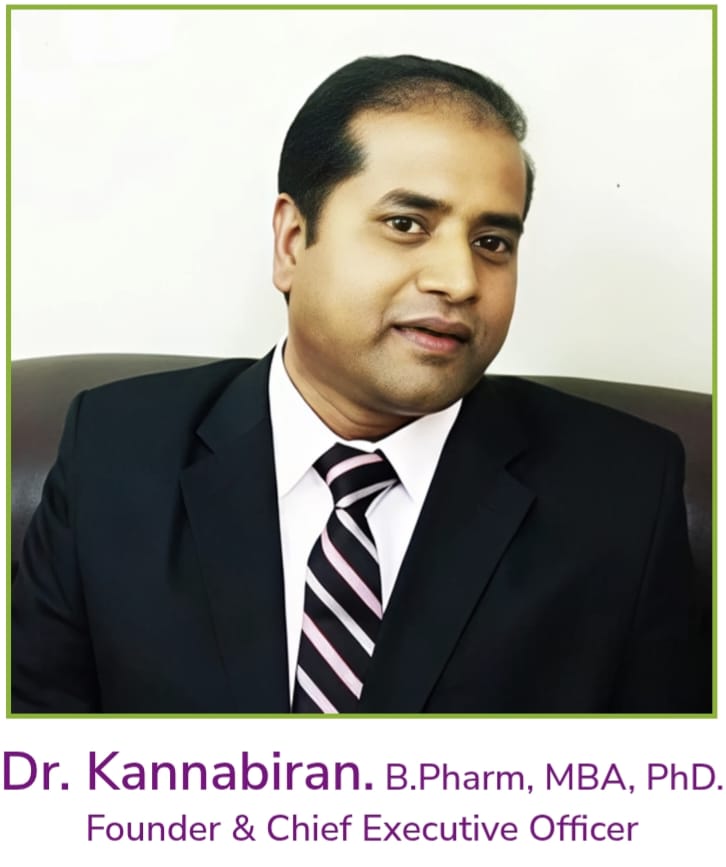 Dr. Kannabiran, Founder & CEO of Arani Biotech